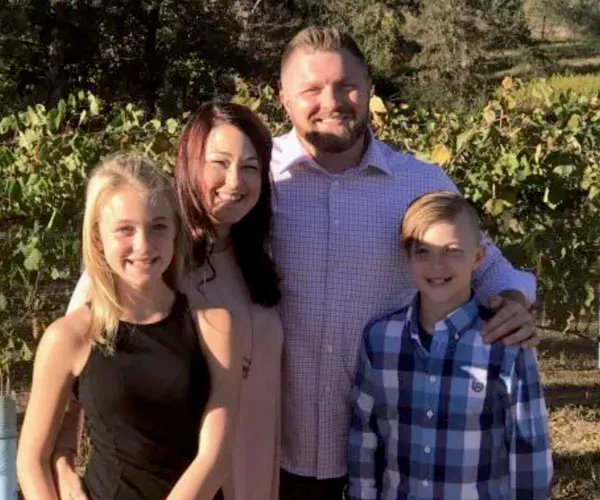 Shane Smith with his family