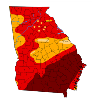 Georgia Drought Map
